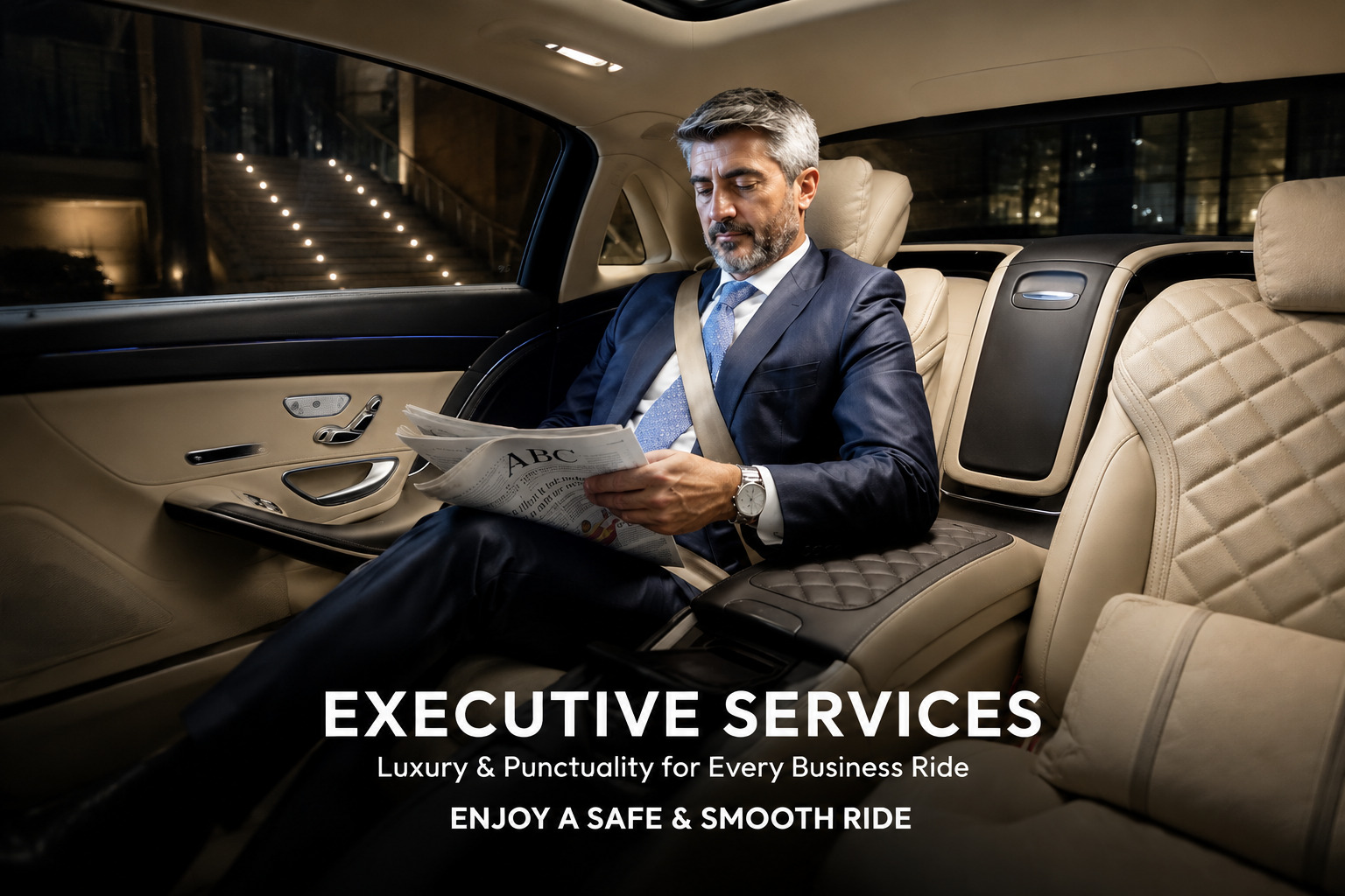 Executive limousine service for corporate guests in London