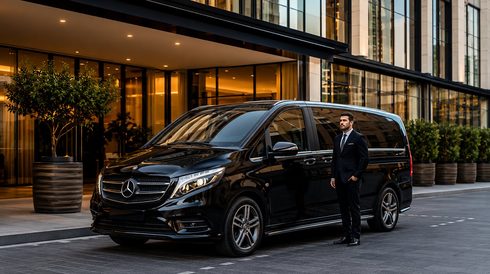 Executive features layout inside a premium Mercedes Benz V-Class