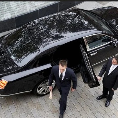 Luxury chauffeur car for executive recruitment days and senior candidate interviews in London